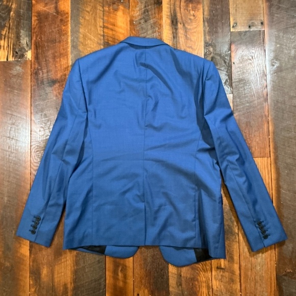The Kooples Paris Blue Wool Blend Slim Fit Blazer Men’s 54 NWT - Picture 5 of 6